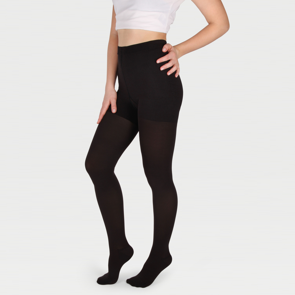 Компрессионные колготки 1 кл. (закрытый носок) ID-100 р.M (норм) черный														 фото 14